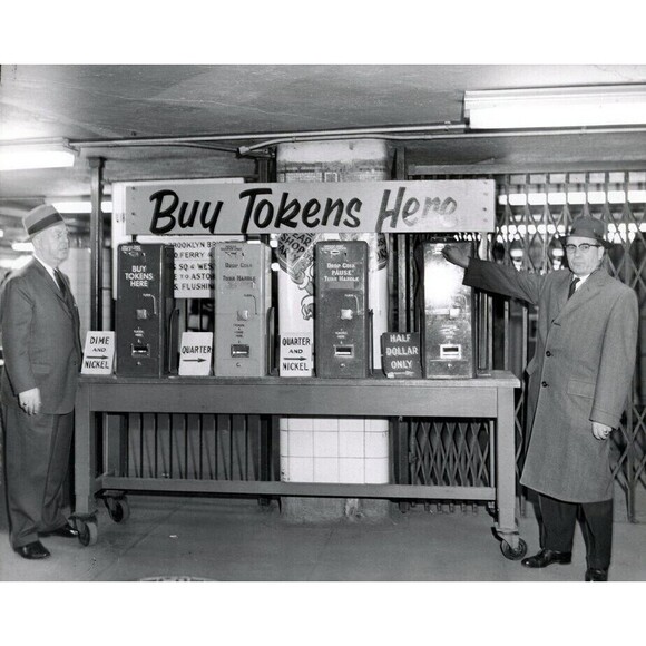 Vintage Circulated NYC 1970s New York City Subway Token Pendant. Wear History! - Picture 10 of 15